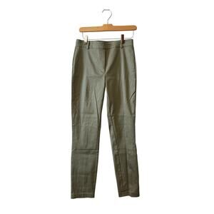 H&M Slacks Pants Olive Green Stretch Ankle Length 4
